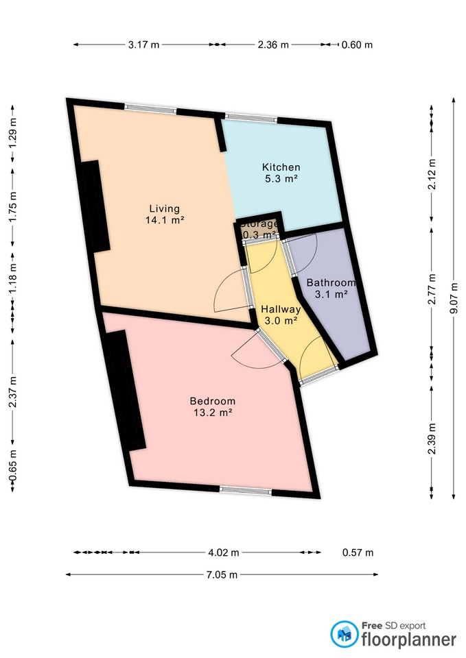 Floor Plan Flat 4 67 The Old High Street